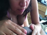 Mamando verga casi se ahoga jeje