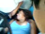 Viciosa cogida por varios en un taxi