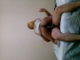 Gozando con una linda rubia