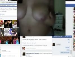 Gordita caliente por videollamada en facebook