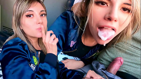 Chilena se caliente en el bus, termina chupando y tragando leche