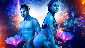 Avatar con verga dura le mete una follada alienígena